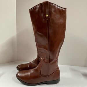 True Craft Indira Cognac Riding Boots Women’s Size 7M